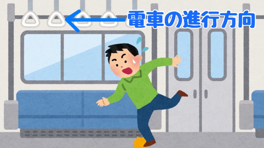 電車の急ブレーキでよろける原因 慣性の法則 とは イメージ重視の物理基礎 電車の急ブレーキでよろける原因 慣性の法則 とは イメージ重視の物理基礎