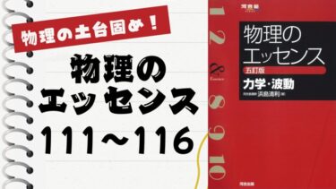 物理のエッセンス(力学・波動)」徹底解説（波動1〜5問）：物理の”土台